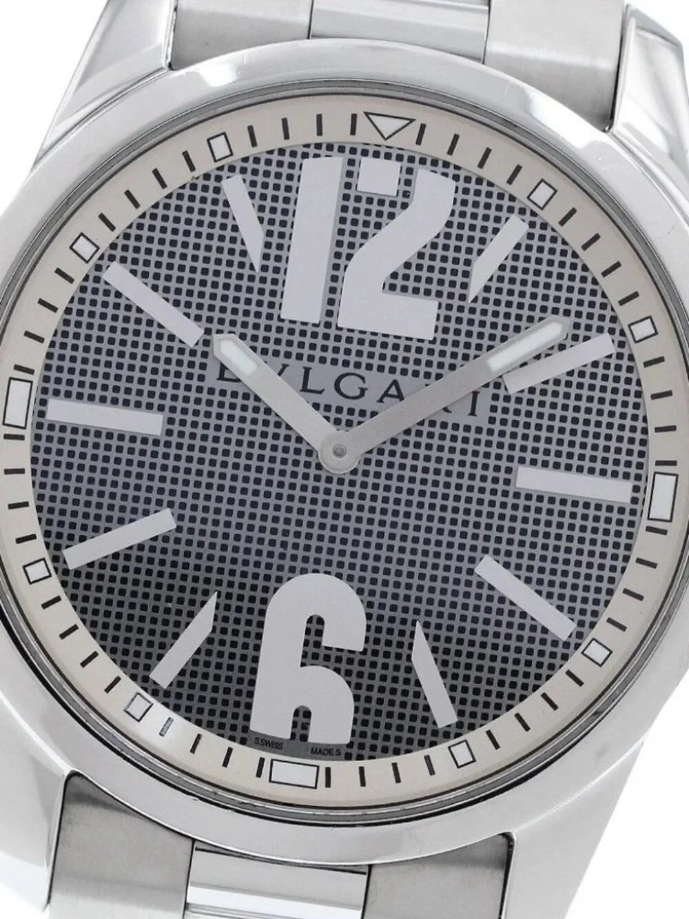 BVLGARI Solo tempo ST42S gray Dial Quartz Men's Watch_958340